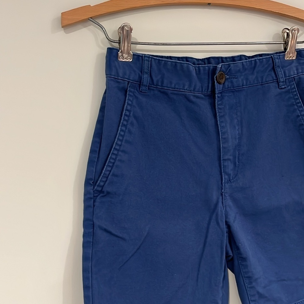 OLD NAVY Boys 12 Slim Built In Flex Flat Front Shorts Blue Adjustable Waist - Picture 2 of 6